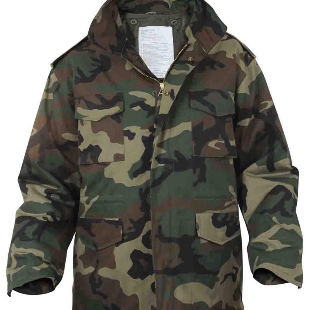 New ROTHCO M-65 Woodland Field Jacket with liner